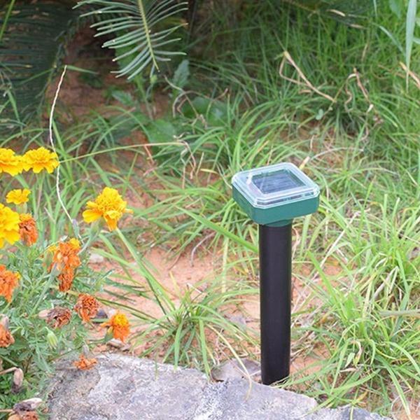 Наружный непромокаемый солнечный ультразвуковой вибрационный отпугиватель вредителей, отпугиватель змей для газона, сада, двора, фермы