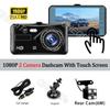 4-inch Touch Screen Dash Cam for Cars 1080P Car DVR Video Recorder Rear View Camera for Vehicle 24H Parking Monitor Black Box