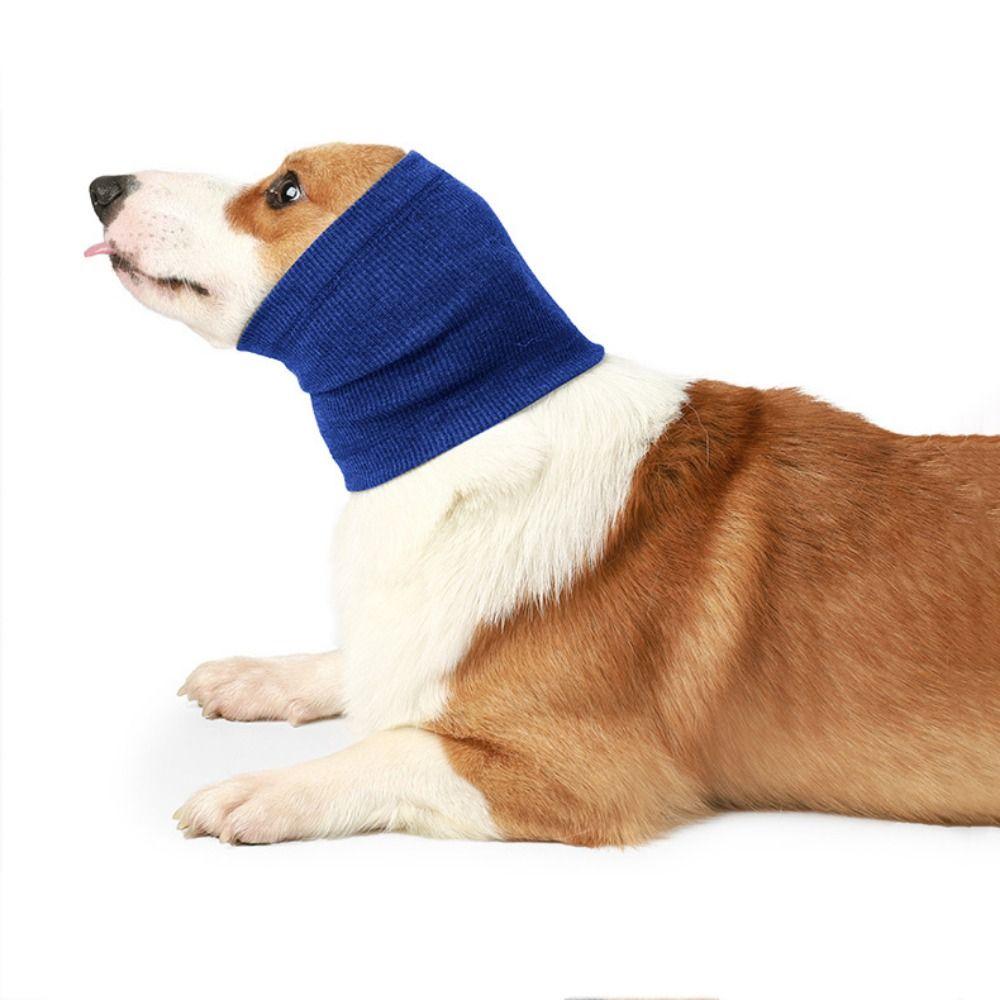Elastic Dog Soothing Head Cover Noise-Proof Dog Head Sleeve  for Prevent Barking