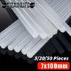 5/20/50Pcs Hot Melt Glue Sticks High Temperature Resistant Hot Glue Gun Sticks Rod 7mm High-Adhesive Craft Album DIY Repair Tool