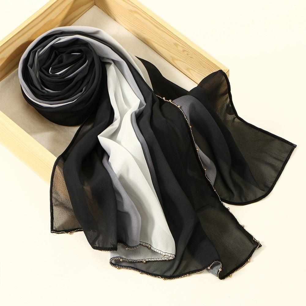 Золотая бусина Этнический стиль Шарф Бусины Цепочка Исламский Тюрбан Модный Платок Свадебный