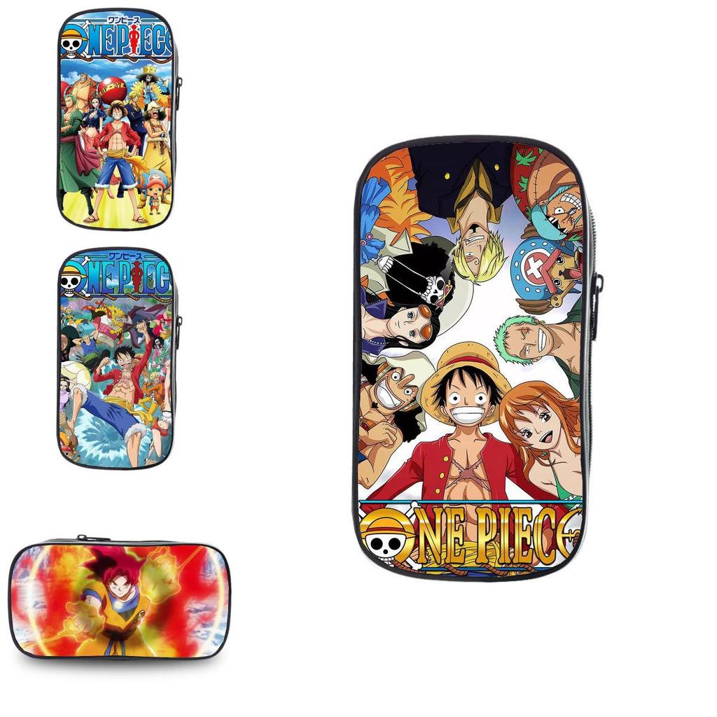 One Piece Luffy Anime Printed Single Layer Stationery Storage Pencil Bag For Students