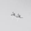 Kiee Oshimu (Silver925) 903 Windy Flat Silver Earring