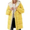 Womens Winter Warm Coats Sherpa Fleece Lined Long Hooded Puffer Jacket