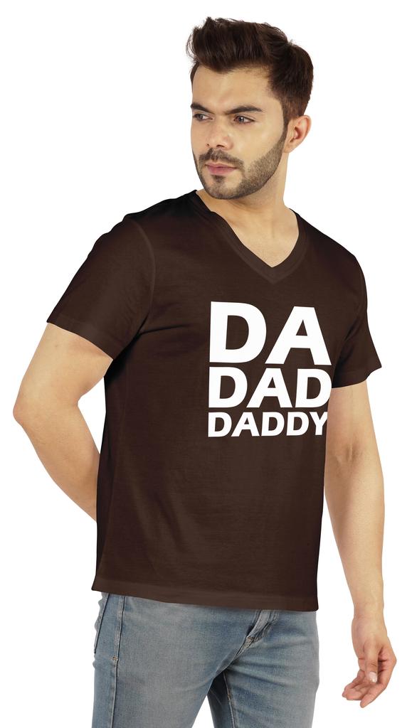 Inkmeso Mens Tshirt   Da Dad Daddy   Graphic Tshirt For Dad Gift Tee Shirt For First Time