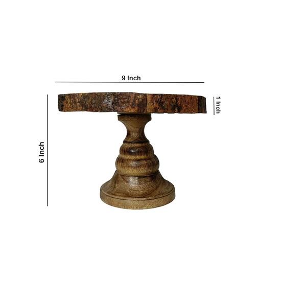 Деревянная подставка для торта, деревенский круглый держатель для торта для вечеринок, украшение из коры, фактурная пицца, кекс, вечеринка с посудой для подачи, блюдо