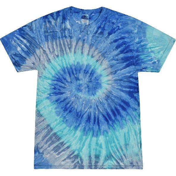 Colortone Spider Tie Dye T-Shirts for Men and Women - Unisex Short Sleeve Tie-Dye T Shirts for Adults