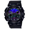 Мужские часы G-SHOCK, смола, водостойкость 200 м, цифровые, ударопрочные, кварцевые, GA-100RGB-1A