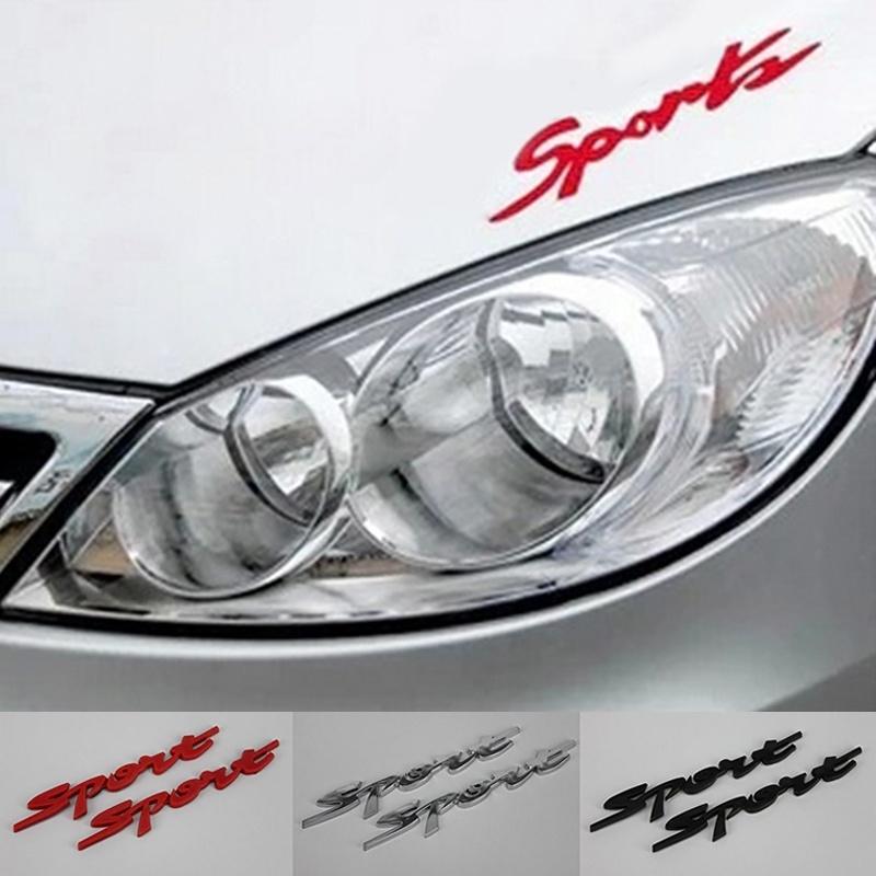 Автомобильные наклейки самоклеящиеся АБС-пластик Спортивная эмблема значок авто хвост аксессуары наклейки 3 цвета