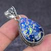Подвеска из серебра 925 пробы с синим триплетным опалом в этническом стиле 1,93 дюйма Q8h35
