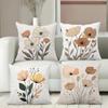 Декоративные подушки с цветочным узором для домашнего декора. Наволочка из полиэстера, декоративная подушка-чехол для дивана. Подушка для изголовья кровати