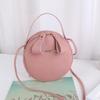 Fashion Women Handbag Small Round Circle Bag Girl Cute Shoulder Messenger Bag Beauty Hand Bags for Women Litchi Bag