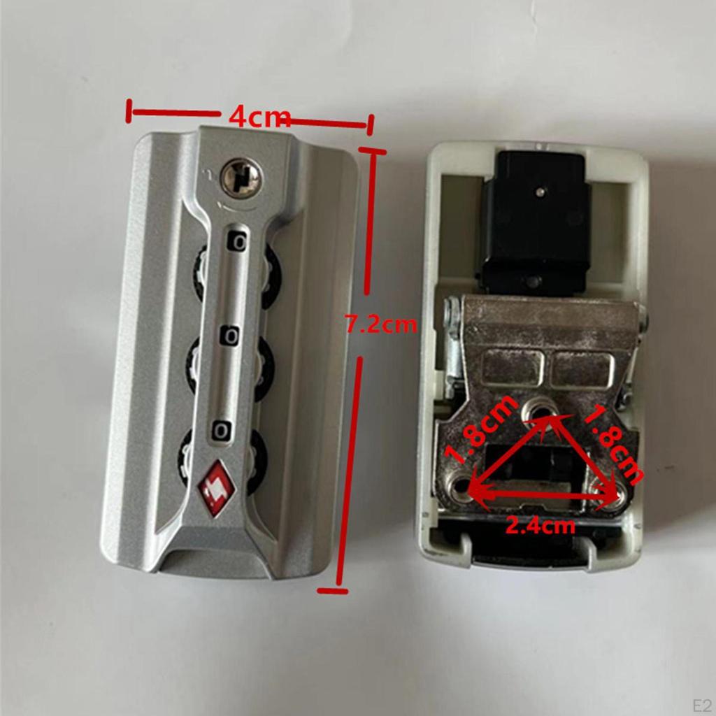 Кодовый замок с 3-значным кодовым замком для багажа, чемоданы с неразрушающей проверкой багажа на открытом воздухе