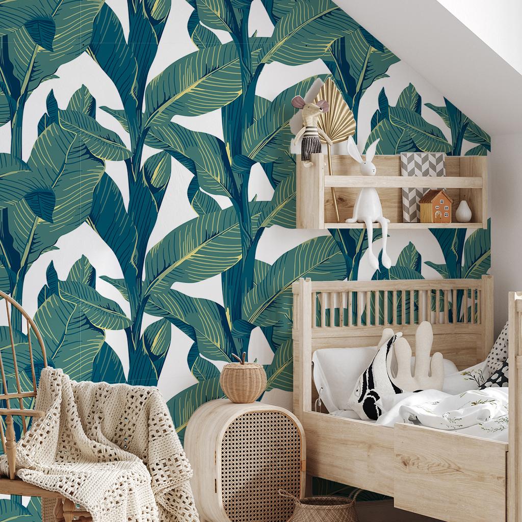 Растение Цветок Текстура Абстрактная Наклейка на Стену Самоклеящаяся Тикток Наклейка на Стену для Спальни Дома Наклейка Обои