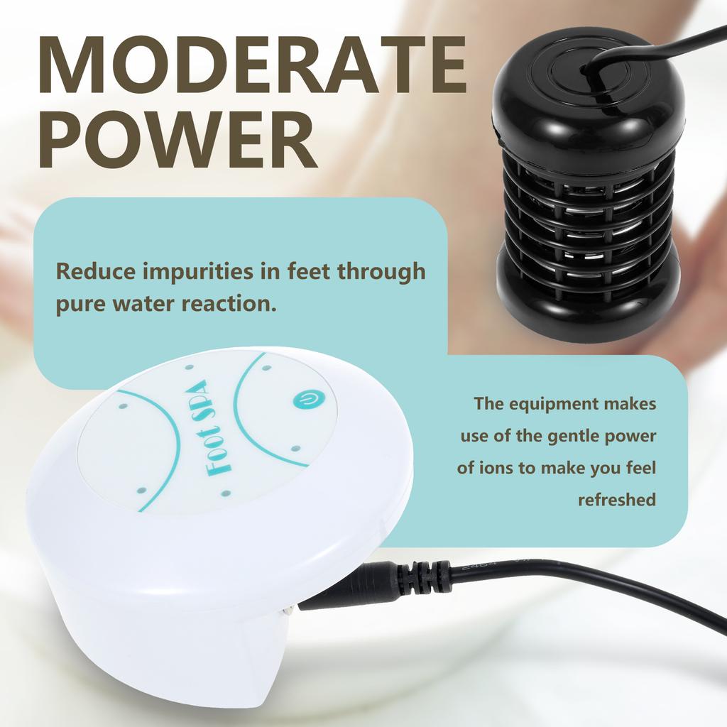 Детокс Ионная Ванночка для Ног Мини Массажная Машина для Ног Очищающая Ванночка для Ног Вибрация Гидромассаж Уход для Дома Клуб Спа