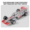 Игрушечная модель гоночного автомобиля Ferrari F1 из сплава масштаба 1/32 с инерционным механизмом, звуковыми и световыми эффектами - Идеально подходит для детских гонок и STEM-обучения
