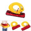 Adjustable Inflatable Life Jacket Belt With Reflective Tapes and Whistle (red)
