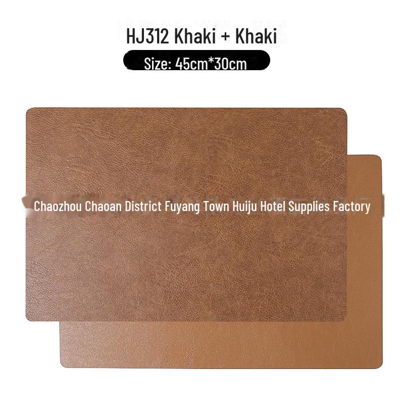 Двусторонние кожаные плейсматы в скандинавском стиле: Нескользящие, водонепроницаемые, теплоизоляционные подкладки для столов дома и в отеле