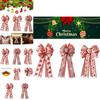 Festive Christmas Wreath Double Bow For Indoor And Outdoor Decorations