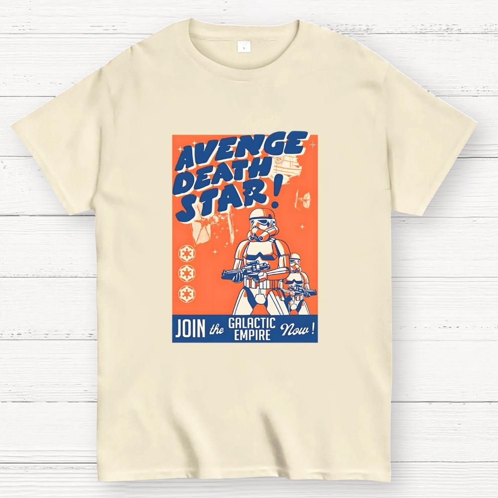 Avenge Death Star Cotton Summer Casual Cool Loose T-Shirt