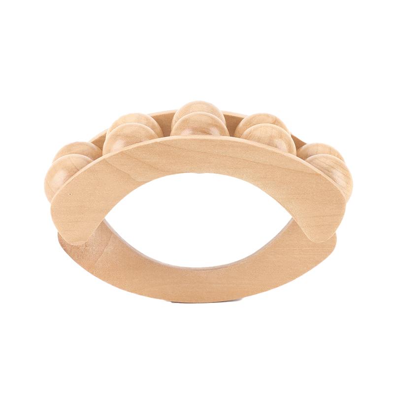 Деревянный терапевтический роликовый массажный инструмент, ручной антицеллюлитный триггерный ролик, лимфодренаж, антицеллюлитный ролик для высвобождения мышц