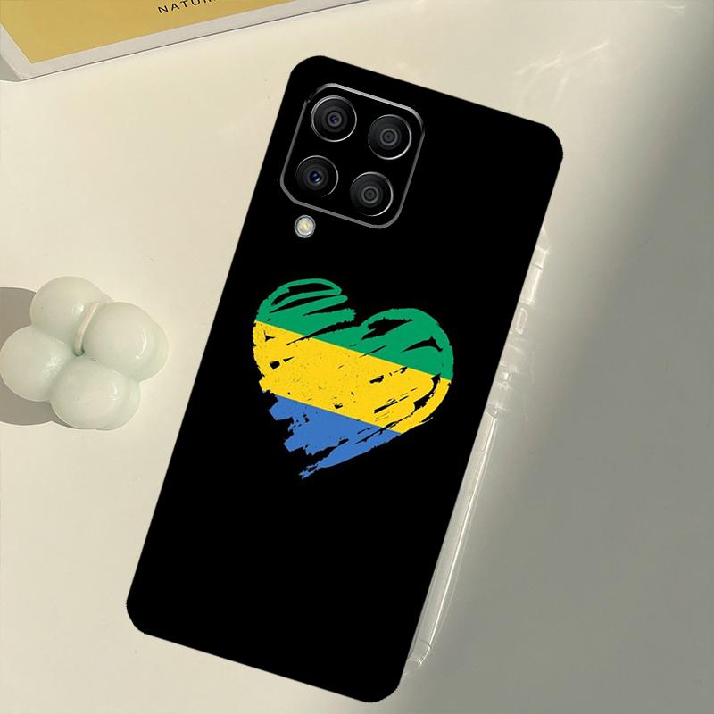 Габон Флаг Габона Для Samsung Galaxy M16 M06 M12 M55 M15 M35 M14 M34 M54 M11 M21 M31 M13 M33 M53 M32 M52 Чехол