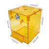 Bird Cage Hanging Bird Bath Parrot Bath Box with Clear View for Pet Brids Canary