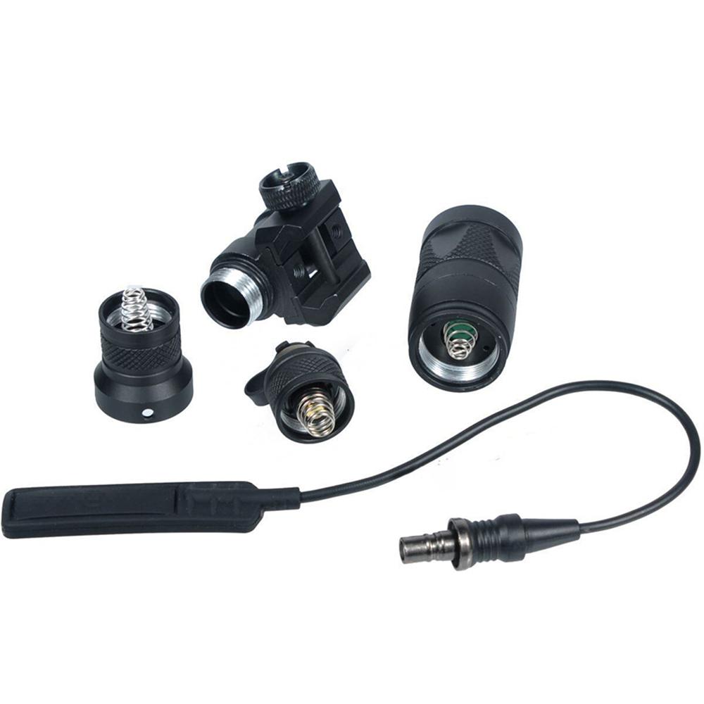 1PC 140 Lumens Black M300V Scout Weapon Light 140 Lumens Mini LED With Flash