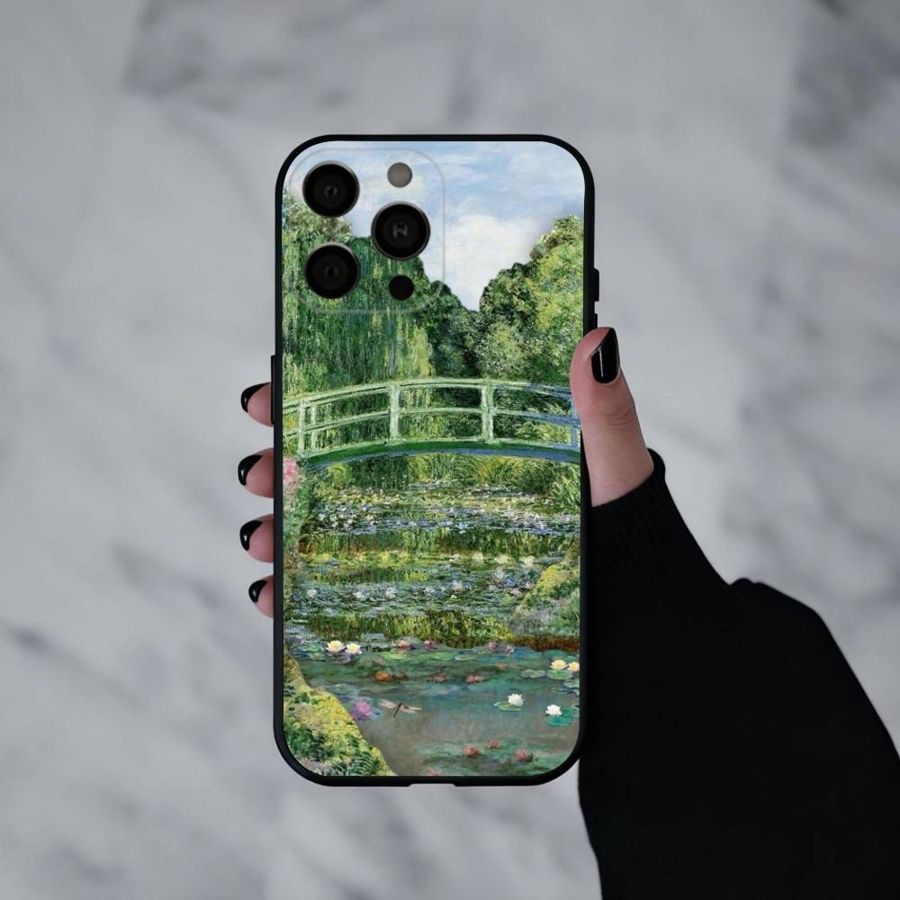 C-Claude-M-Monet-T Phone Case For iPhone 17pro, 16,15,14,13,12,11 X XR Plus,Others Soft Black Cover