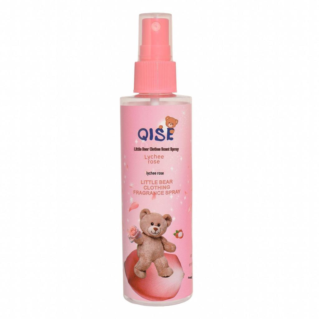 QISE Little Bear Clothing Deodorant Spray - Long-lasting Fresh Scent, Portable & Faux Body Aroma.
