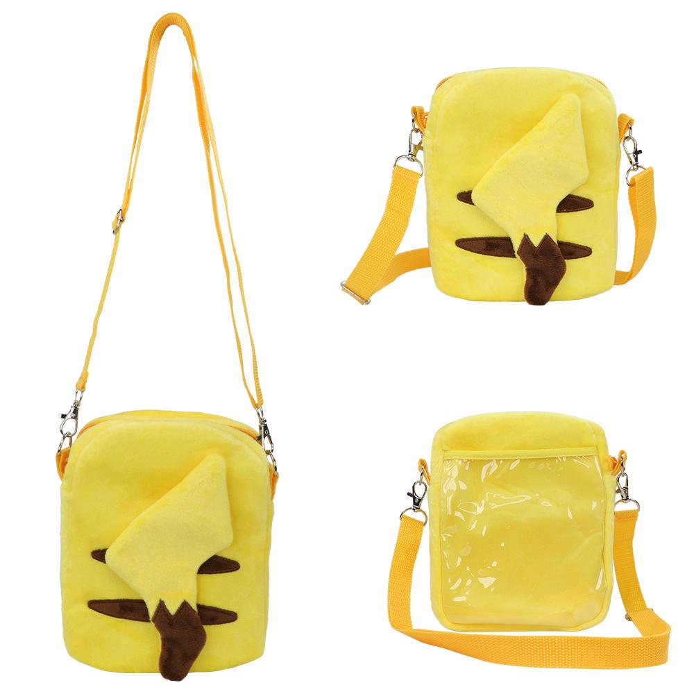 Gengar Lucario Mimikyu Snorlax Plush Shoulder Bags Psyduck Rowlet Pikachu Toys Kawaii Anime Peluche Dolls Gifts