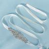 Ribbon Wedding Belt Silver Bridal Sashes Fashion Bridal Belt  Wedding