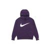 Nike Sportswear Swoosh Printed Logo Pullover Hoodie Men Tops Purple DA0111-525
