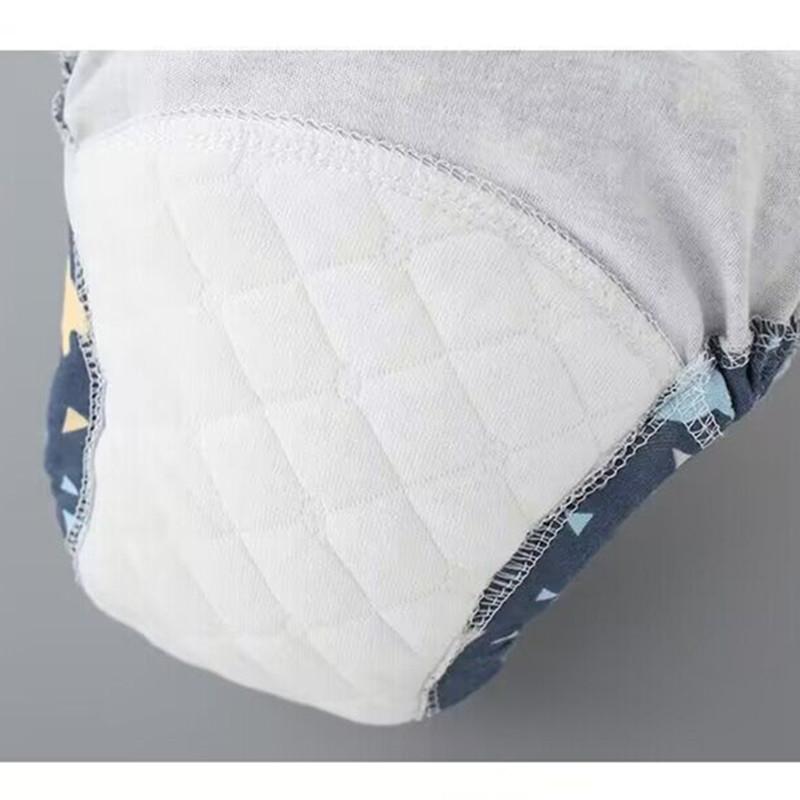 6 Layer Waterproof Reusable Cotton Baby Training Pants Infant Shorts Underwear Cloth Baby Diaper Nappies Panties Nappy Changing