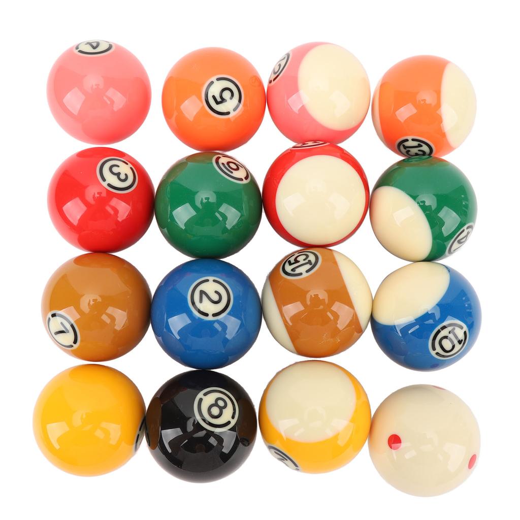 16шт бильярдных шаров 2,25 дюйма шары из смолы для бильярдного стола для замены тренировок