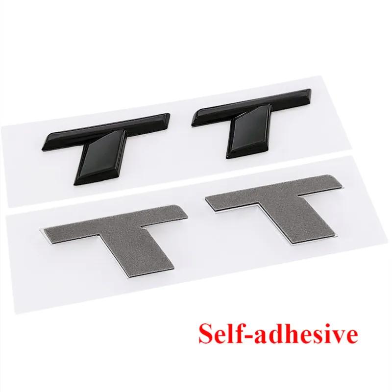 3d ABS Chrome Black TT Logo Letters Car Trunk Emblem Badge Decal For qwer114 TT RS MK1 8N 8J MK3 8S MK2 TT Sticker Accessories
