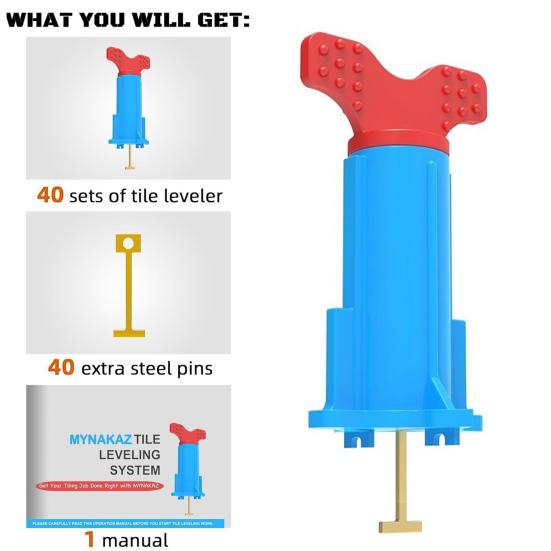 20/40 шт. многоразовых инструментов для плитки, система выравнивания плитки, быстрое позиционирование, высокоэффективное самовыравнивание плитки