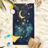 Galaxy Moon Stars Themed Beach Towel, Ideal for Beach Pool Days Quick Dry