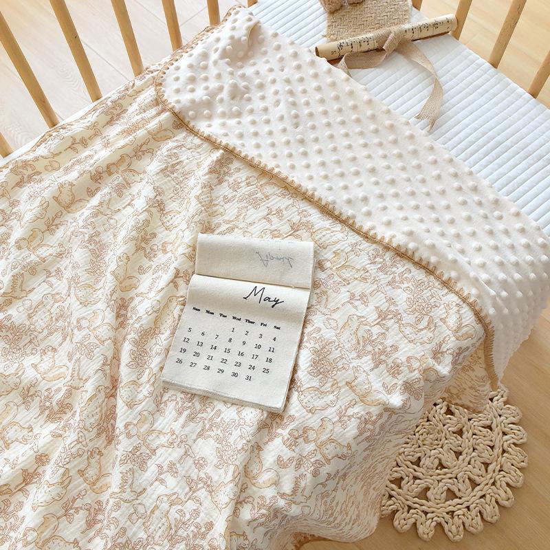 Cartoon Pattern Pure Cotton Baby Blanket & Bath Towel