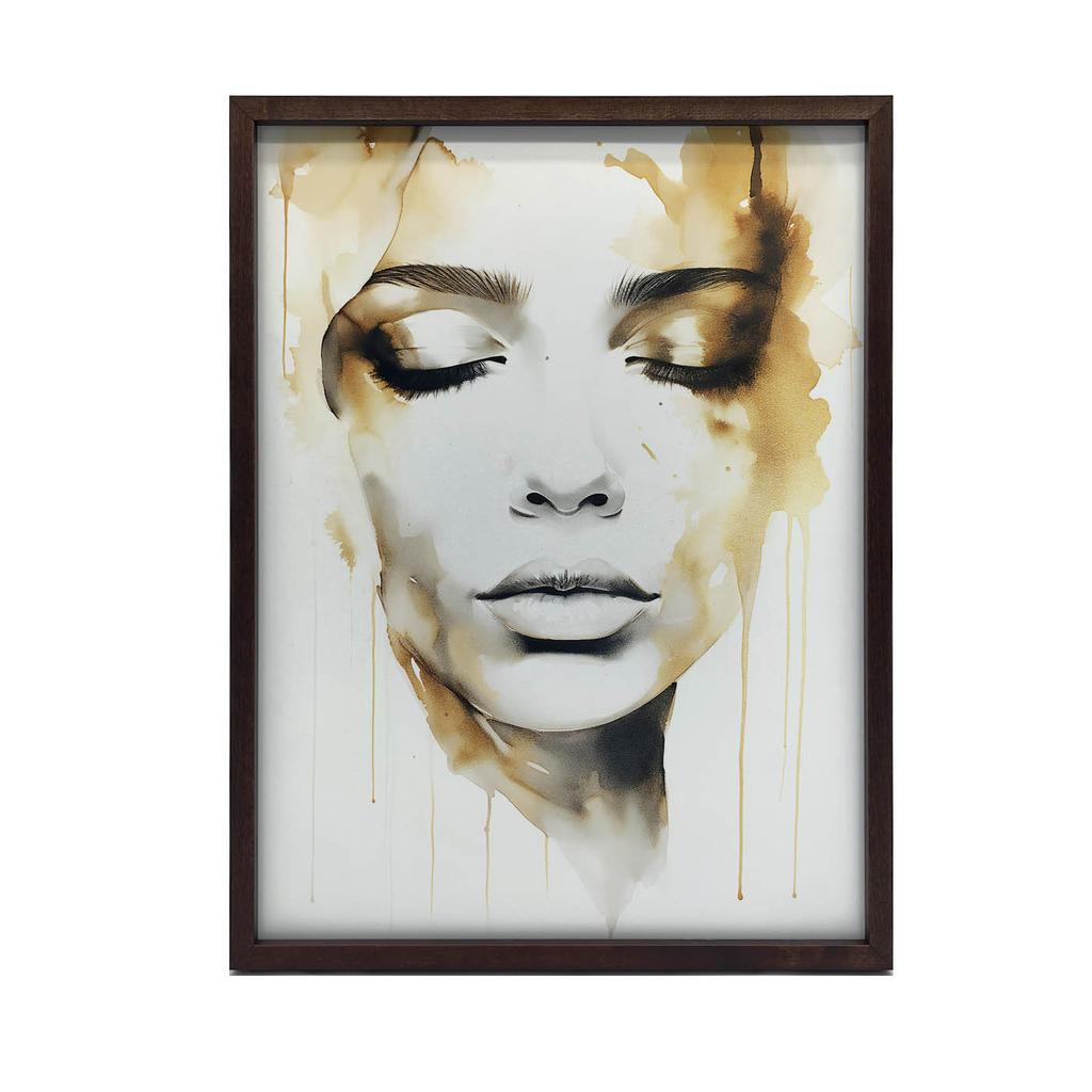 Tajemnicza Uroda Tajemnicza Uroda, 30X40 Cm, Rama Aluminiowa Złota, Papier Matowy 230 Gsm