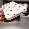 Красный маленький чехол для телефона с сердечками, подходит для iPhone 17 16 15 14 13 12 11 Pro/ Max /Plus, противоударная задняя крышка