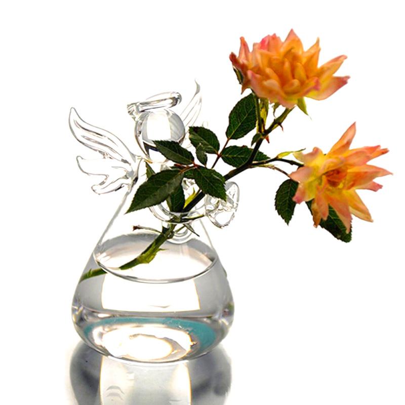 1 шт. стеклянная ваза украшение дома гидропонная ваза для цветов ангел гостиная офис настольные украшения