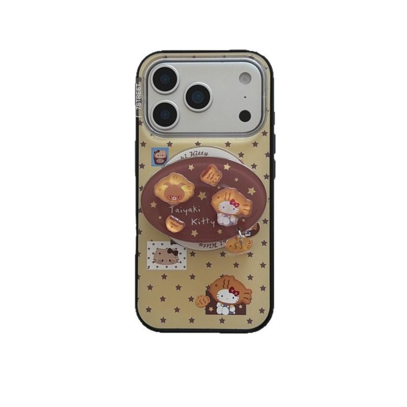 Магнитный чехол Taiyaki KT Cat со звездой для моделей iPhone 13/14/15/16 Pro