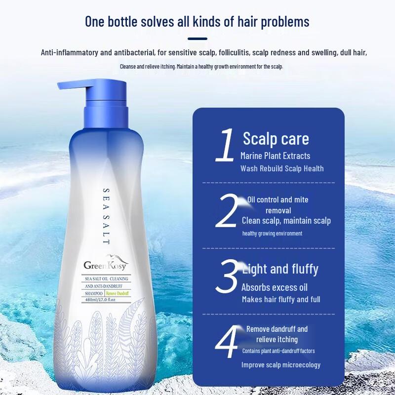 Green Valley Sea Salt Oil Control Shampoo & Squalane Hair Mask Set