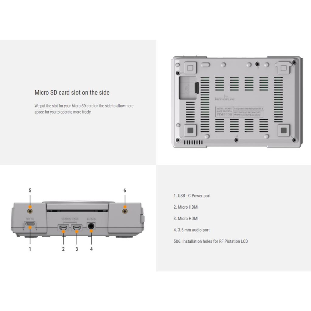 PiStation Case Pi 4 Case with Pi 4 Screen 800x480 3.4 Inch LCD Display&Stereo Speaker,Fan Heatsinks HDMI Cable Micro SD Card 32GB and SD Card Reader
