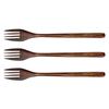 Kitchen Kids Japanese Style Cooking Eco-friendly Natural Wooden Forks Tableware Cutlery Dinnerware