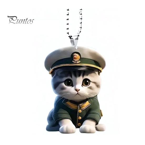 Подвеска в виде кошки, подвесное украшение для автомобиля, реалистичное животное, кошка, зеркало заднего вида, подвесной декор, акриловый автомобильный шарм, подарок на вечеринку и фестиваль для автолюбителей