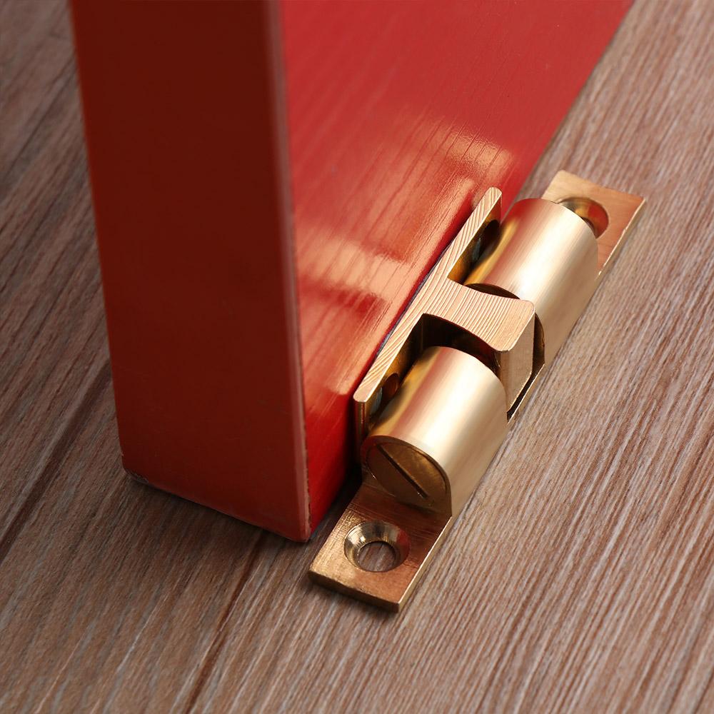 Brass Inner Locks Switch Closer Wardrobe Stopper Cabinet Catches Door Lock Buckle Damper Buffer