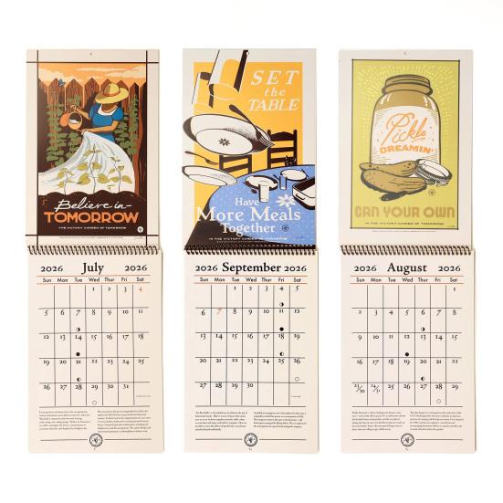 Настенный календарь Янв 2026 - Дек 2026 12-месячный планировщик