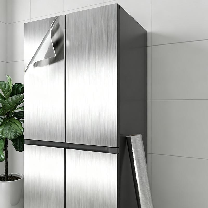 60x200cm Self Adhesive Oil Proof Kitchen Refrigerator Wallpaper Waterproof Wall Sticker Removable Appliance Cover